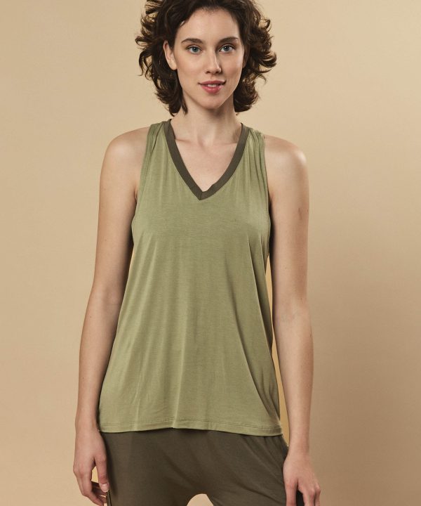 Yoga Shirt Bamboo olive