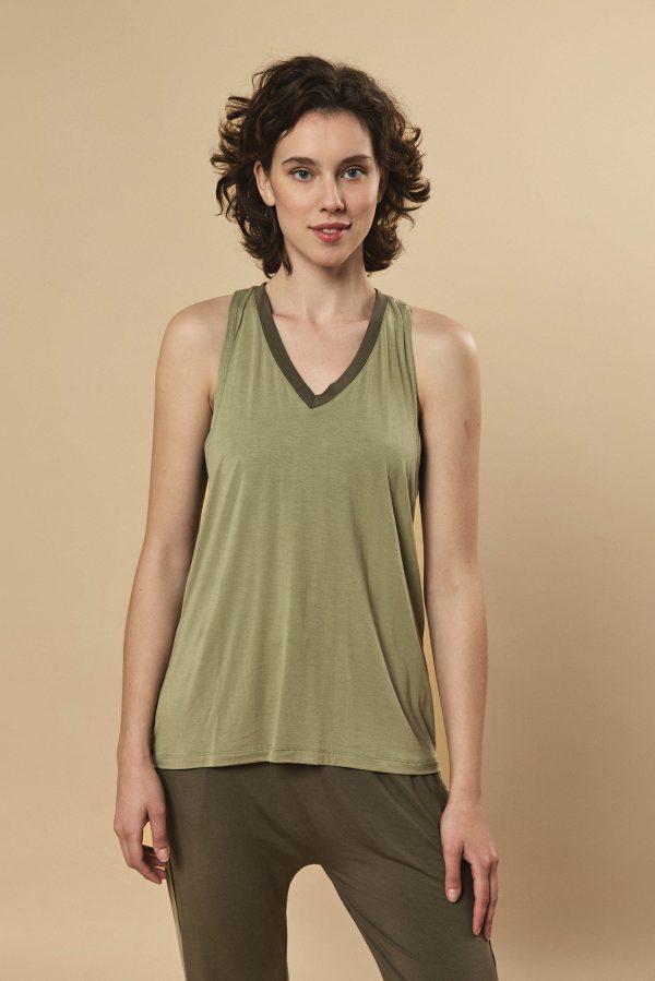 Yoga Shirt Bamboo olive
